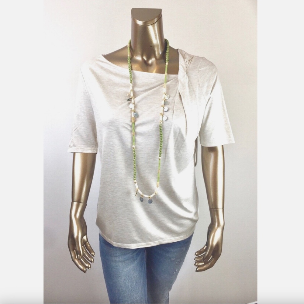 *NWT CLOSING SALE - CHICO'S $65 DROPE FRONT TOP SIZE 2 (L)